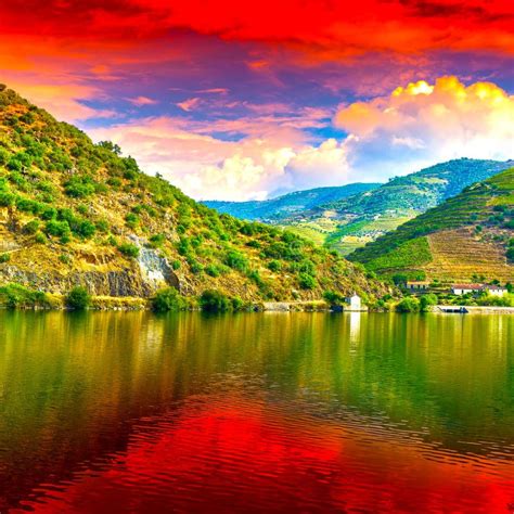 River Douro Region at Sunrise Stock Photo - Image of portugal, field: 124526194