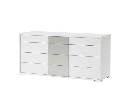 White Italian Dresser with Stainless Steel Handles | Furnituremodern.com