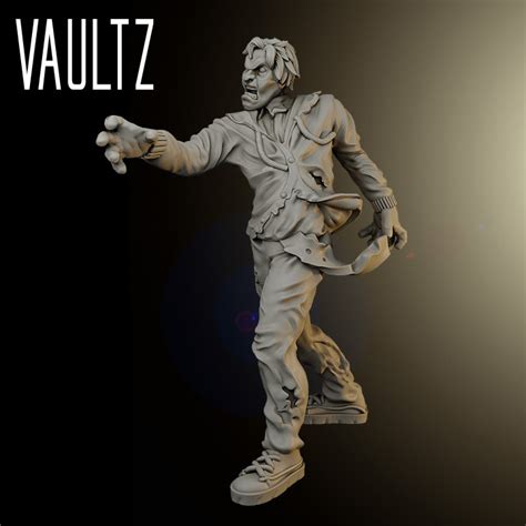 3D Printable Student Zombie by Vaultz Miniatures