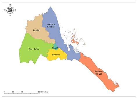 Regions of Eritrea | Mappr