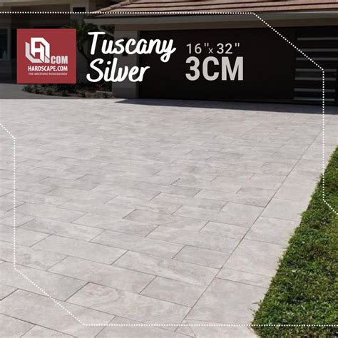 3CM Tuscany Silver Porcelain Paver Driveway! Color will not fade. Non ...