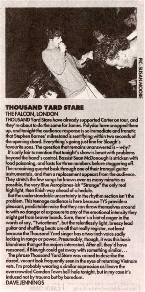 Thousand Yard Stare - NME And Melody Maker cuttings page at the ...