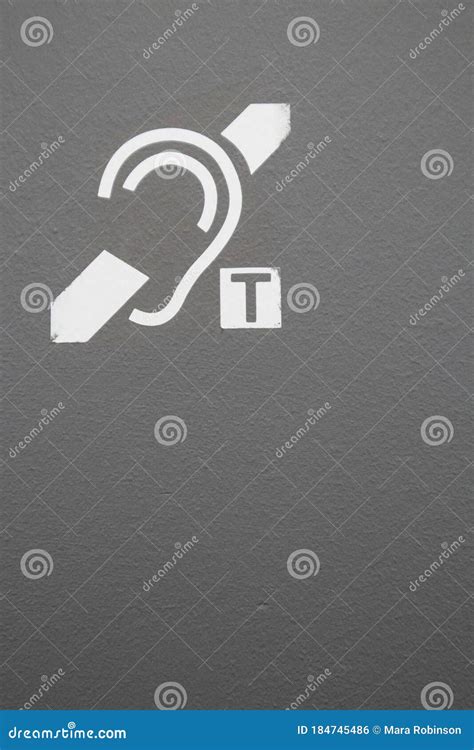 Hearing Loop Telecoil Symbol for Deaf Disabled Access Stock Photo - Image of earpiece, great ...