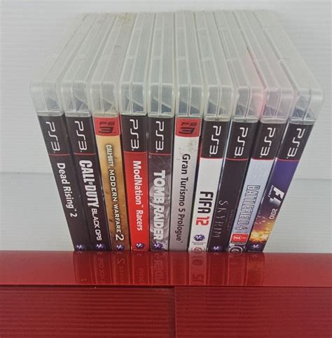 Sony PlayStation 3 PS3 Scarlet Red Slim Console & 2 Controllers & 10 ...