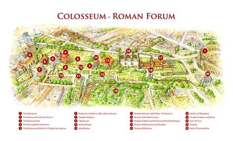 The Roman Forum Map - Interactive or PDF to download - ItalyGuides.it