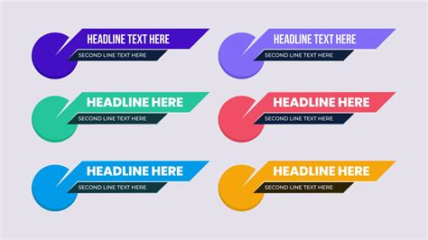 Lower third news headline best design trendy shape 2991367 Vector Art at Vecteezy