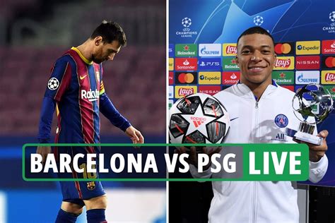 Barcelona 1-4 PSG LIVE RESULT: Mbappe's HAT-TRICK leaves Messi & Co ...