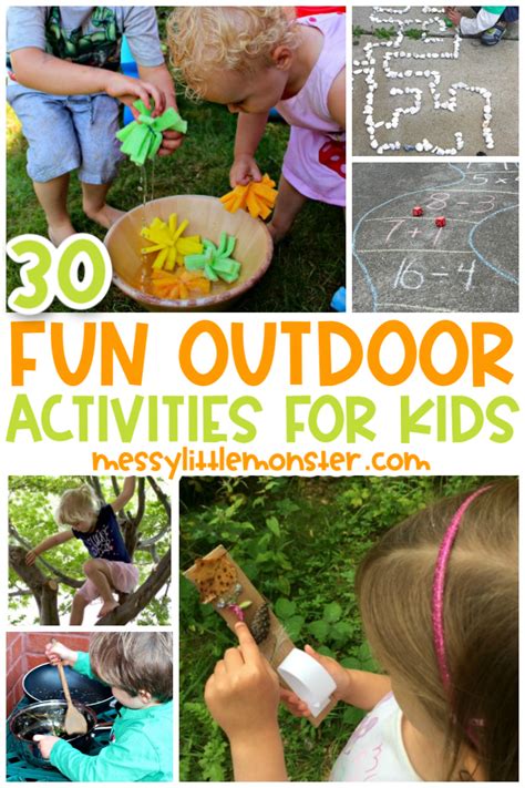 Fun Outdoor Activities for Kids - Messy Little Monster