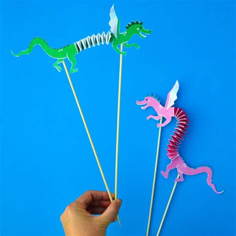 Articulated Dragon Puppet: Free Printable Design | Adventure in a Box