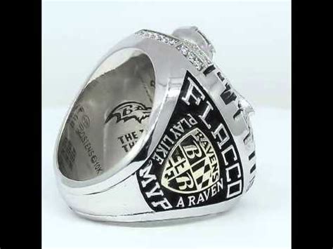 360 Degree View Of Baltimore Ravens Super Bowl Ring | Super bowl rings ...