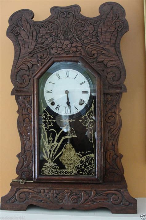 Antique Circa late 1800's Ansonia 8 Day Kitchen Mantel Clock | ANTIQUE CLOCKS | Pinterest ...