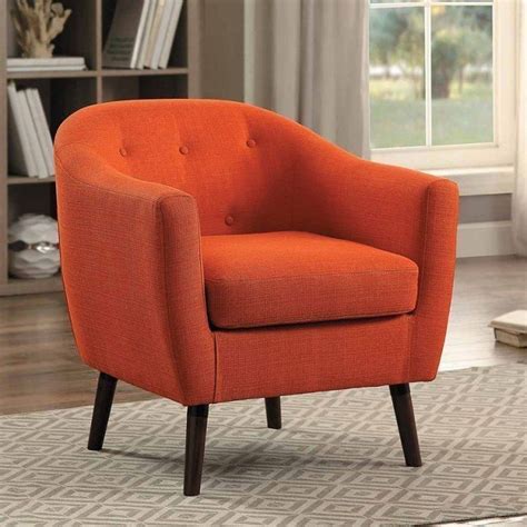 Lucille Orange Accent Chair by Homelegance | FurniturePick