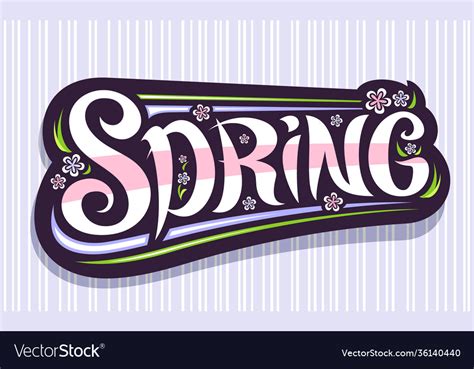 Logo for spring Royalty Free Vector Image - VectorStock