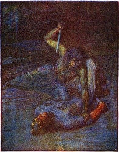 The Three Tellings of Beowulf's Fight with Grendel's Mother - Medievalists.net | Beowulf ...