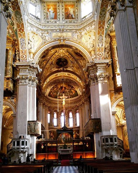 Inside the Wonderful Basilica Santa Maria Maggiore in Bergamo