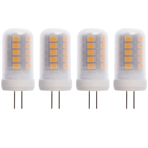 3-Watt (20W Equivalent) G4 Base Bi-Pin LED Bulb Halogen Replacement Lights for Landscape ...