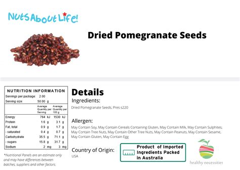 Dried Pomegranate Seeds | Nuts About Life