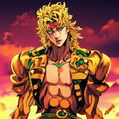 Dio brando illustration on Craiyon