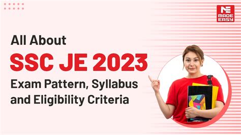 All About SSC JE 2023 Exam Pattern Syllabus and Eligibility criteria