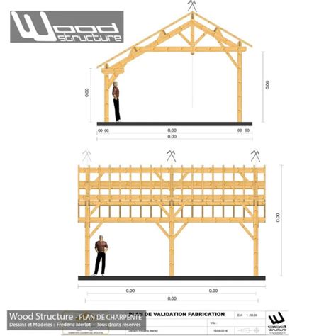 Plan de Charpente Bois - Wood Structure