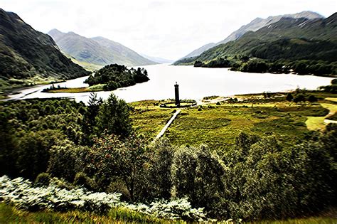 The Glenfinnan Monument honours the clansmen of the Jacobite uprisings