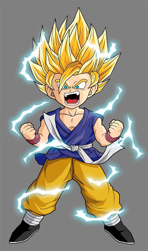 Image - GT Kid Goku Super Saiyan 2 by dbzataricommunity.jpg - Dragon Ball Wiki