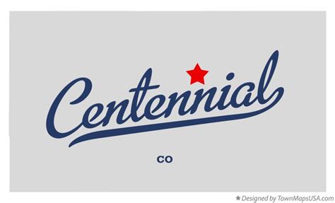 Map of Centennial, CO, Colorado