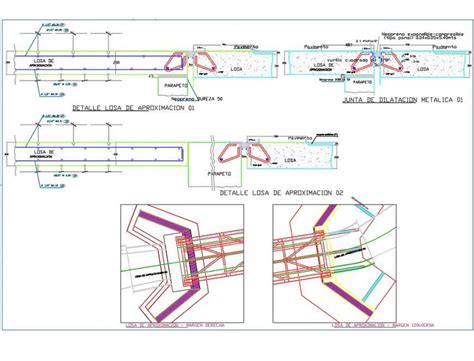 Approach slab detail autocad file - Cadbull