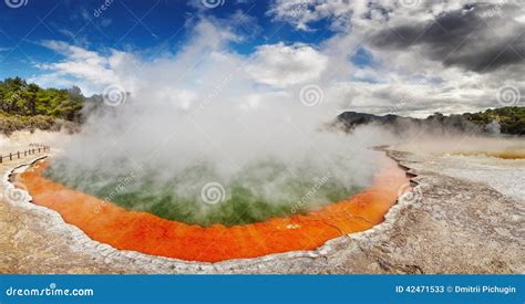 Champagne Pool, Waiotapu, New Zealand Stock Photo - Image: 42471533