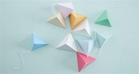 Creating beautiful decorative origami garlands for a wedding or special celebration is a doddle ...