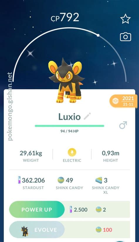 Shiny Luxio - Pokemon Go