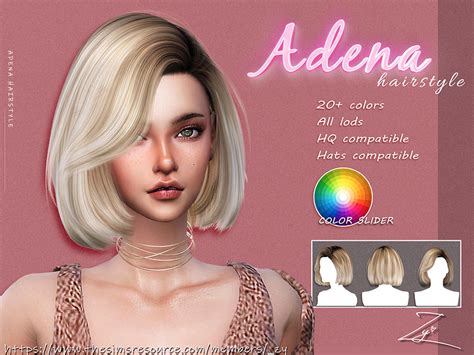 The Sims Resource - Adena Hairstyle (medium bob hairstyle) | Medium bob hairstyles, Sims hair ...