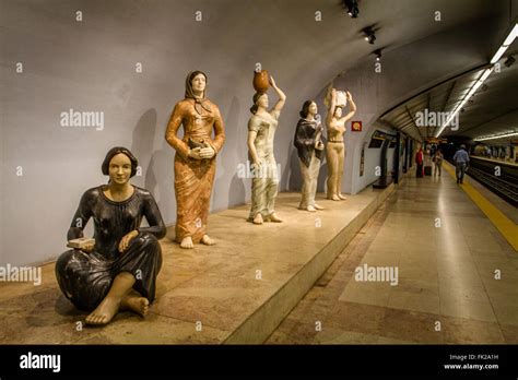 Campo Pequeno Metro Station, Lisbon, Portugal Stock Photo, Royalty Free ...