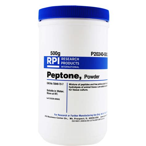 P20240-500.0 - Peptone, Powder, 500 Grams