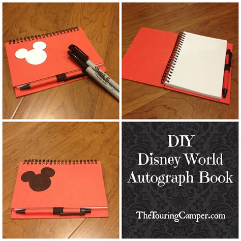 DIY Disney Autograph Book - The Touring Camper