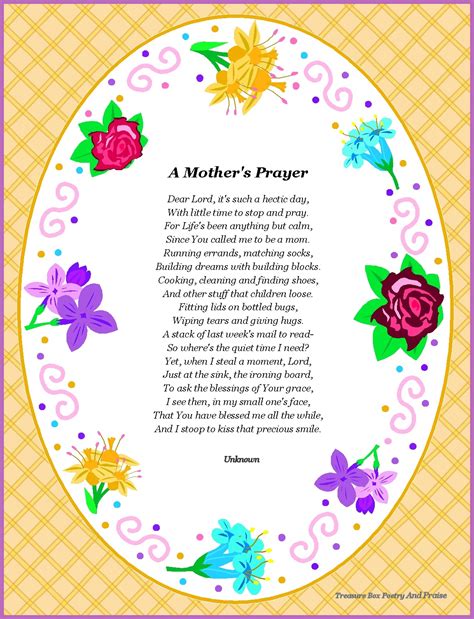 Mother's Day Poems For Children At Church