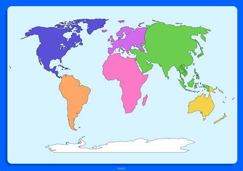 Printable Blank Map Of Continents And Oceans Ppt Template Label The | The Best Porn Website
