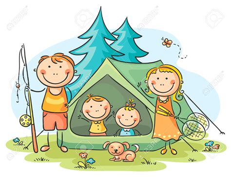 Kids Camping Clipart