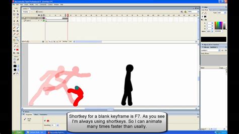 BasicTutorial // Flash pro 8 || Basic stick look and animation | macromedia flashเนื้อหาที่ ...