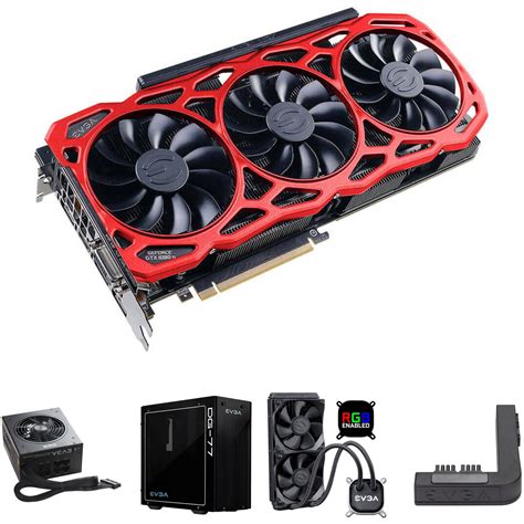 EVGA GeForce GTX 1080 Ti FTW3 ELITE GAMING RED Graphics Card Kit