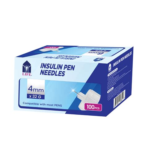 Buy Life Insulin Pen Needles 4mm X 32g 100pcs | Life Pharmacy