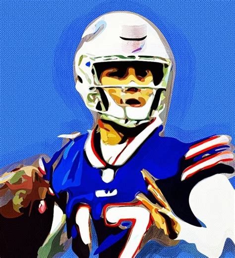 Josh Allen Nfl Football Art, Football Helmets, Virtual Painter, Stefon ...