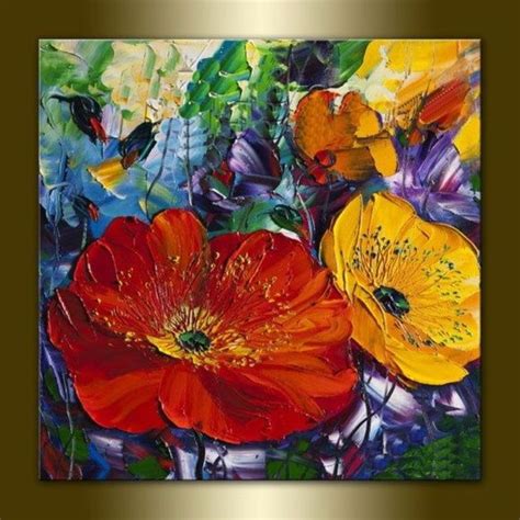 Quadro Pintura em tela Abstrato flores no Elo7 | JK Galeria de Artes (681354) | Abstract ...