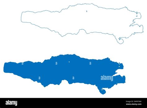 Lake Chapala (United Mexican States, Mexico, central america) map vector illustration, scribble ...