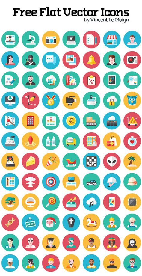 Free Flat Vector Icon Set (120 Icons) #freebies #vectoricons #fridayfreebie #freeicons #iosicons ...