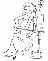 Cello Coloring Pages  Free Printable For Kids sketch template