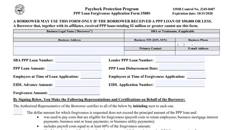 A Simpler PPP Forgiveness Application for Loans of $50,000 or Less