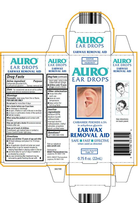 AURO® EAR DROPS EARWAX REMOVAL AID