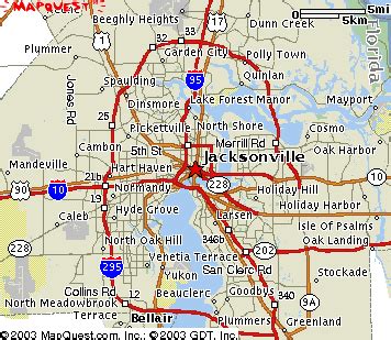 Jacksonville Map and Weather Report.