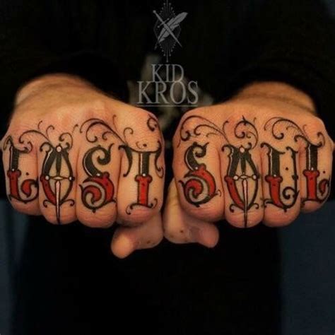 Lost soul tattoo | Knuckle tattoos, Hand tattoos for guys, Finger tattoos